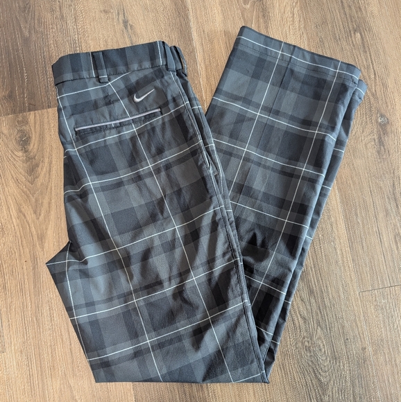 Nike Golf Tour Performance Dri Fit Plaid Pants 30/32 - Picture 1 of 5